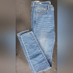 Levi's Premium 720 High Rise Super Skinny Light Blue Distressed 28W x 30L